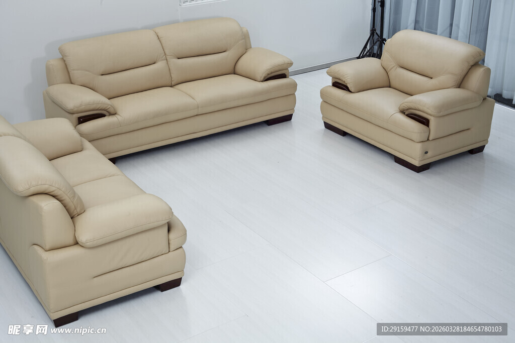 米色沙发组合展示