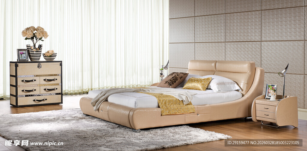 现代简约风格卧室家具展示