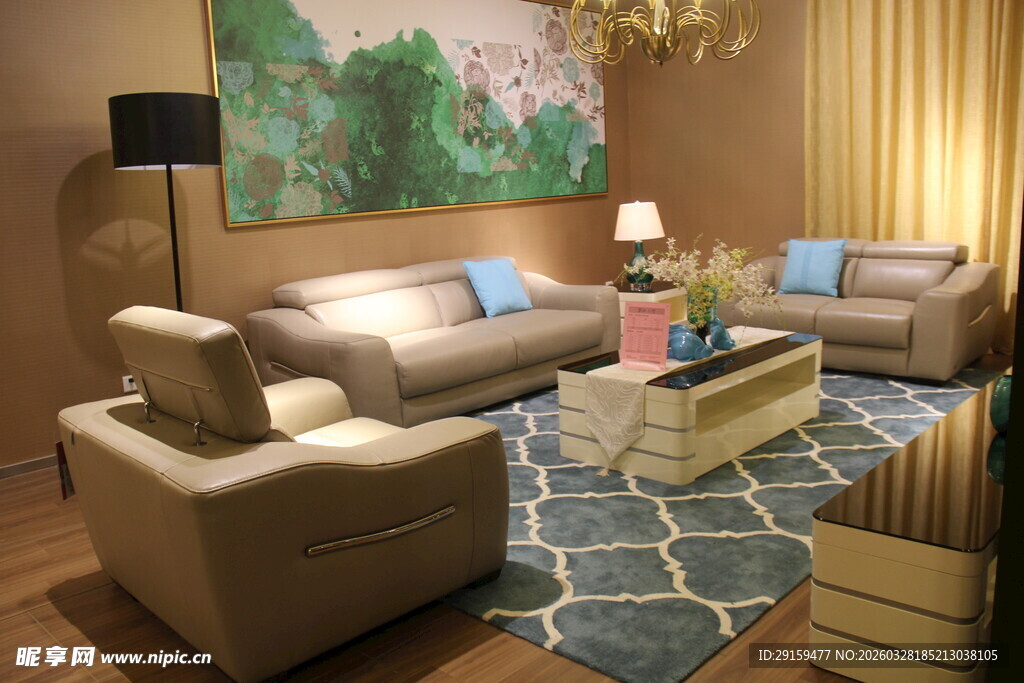 现代风格温馨客厅一角