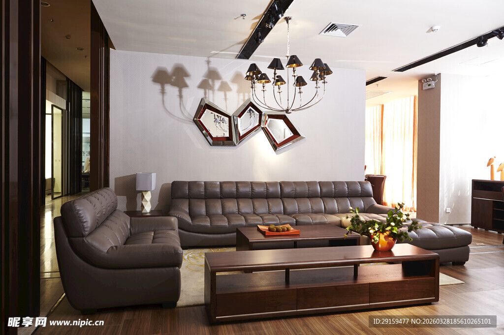 现代简约风客厅室内场景