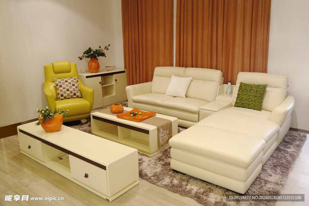 现代简约风客厅沙发组合