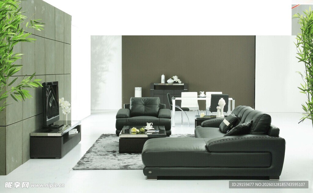 现代简约风格客厅场景