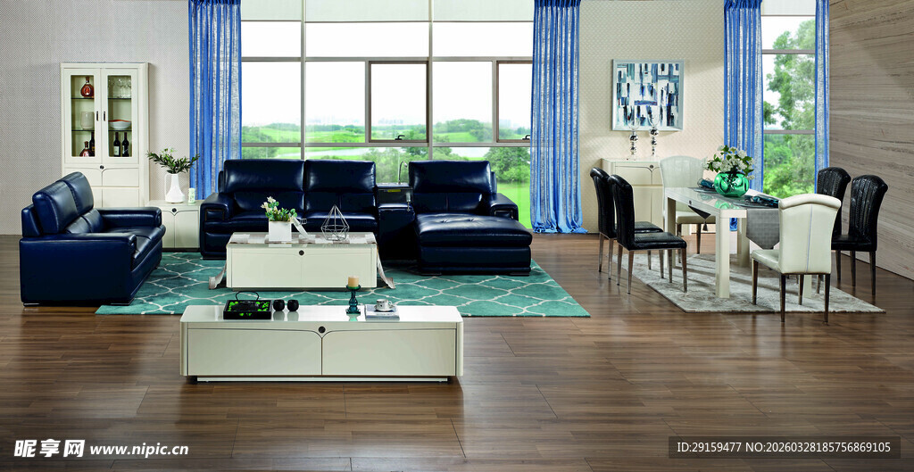 现代风格客厅室内场景