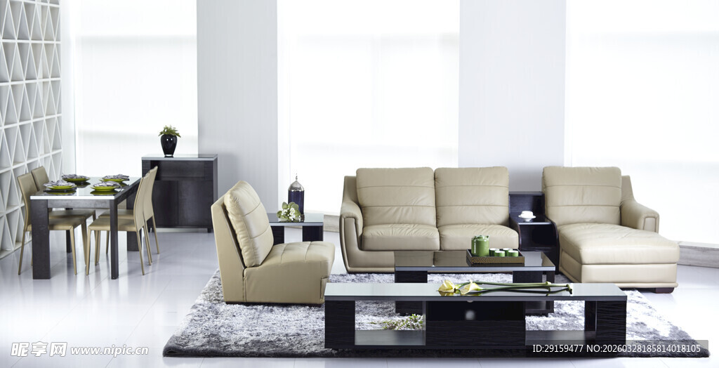 现代简约风格客厅布置