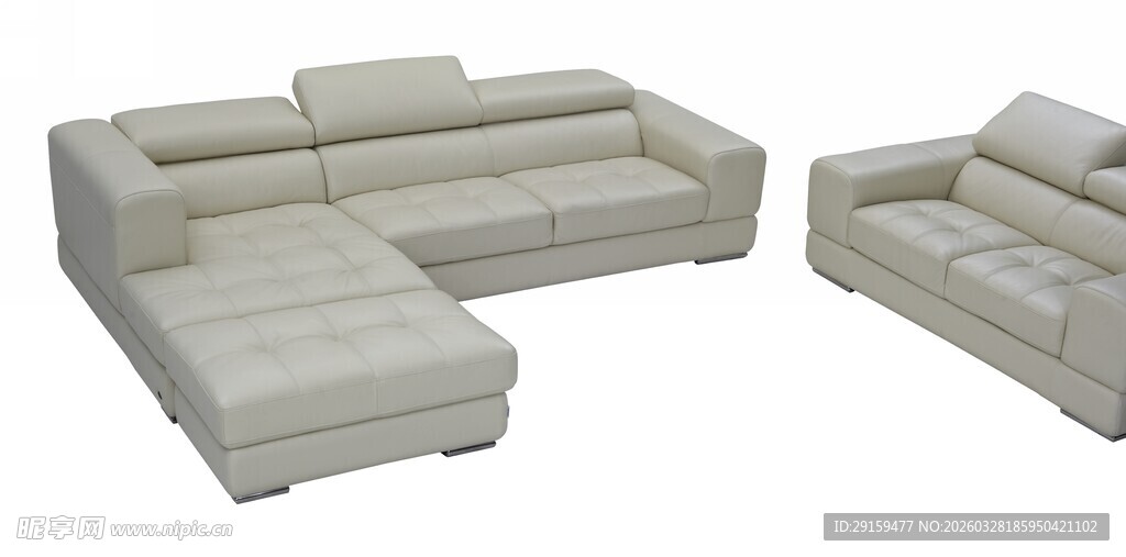 米色组合沙发展示