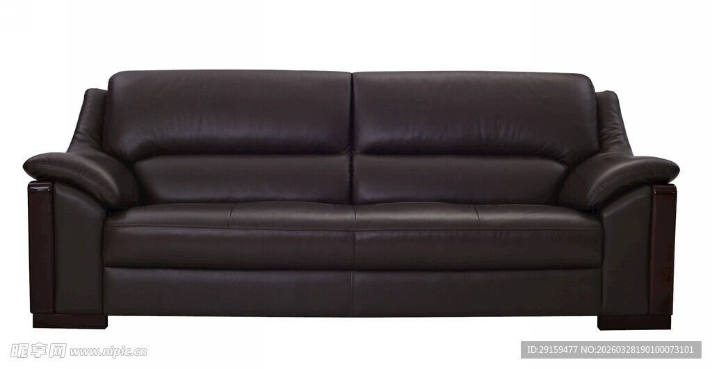 黑色皮质沙发展示