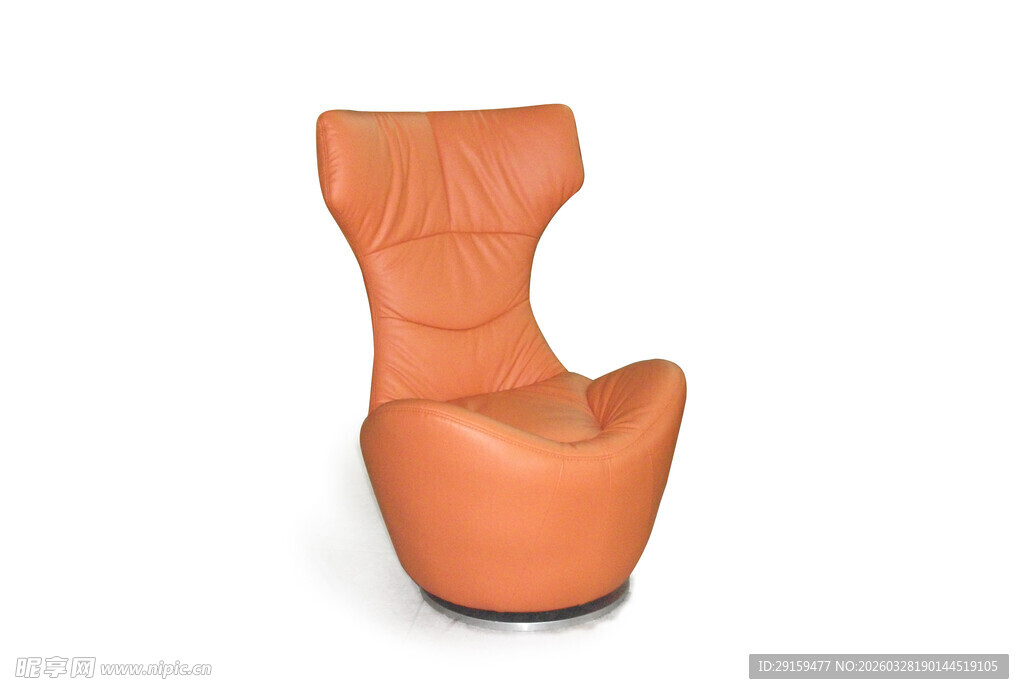 橙色时尚单人休闲座椅