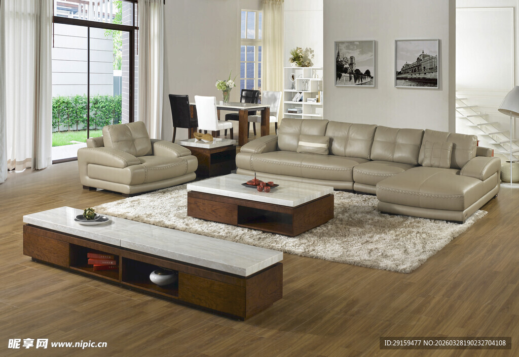 现代简约风格客厅布置