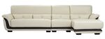 现代简约米白色转角沙发
