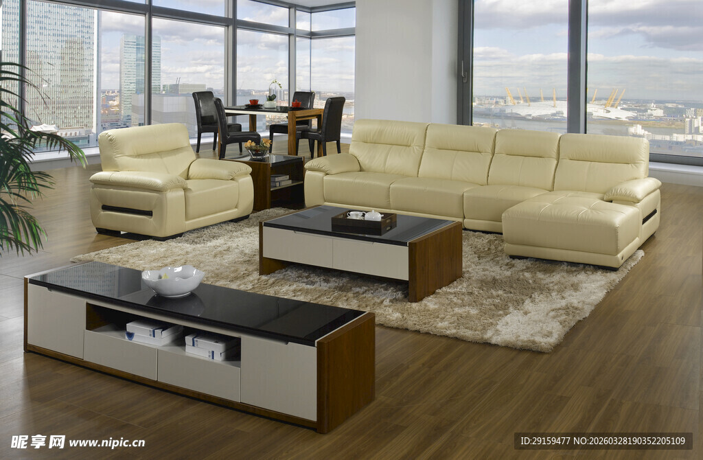 现代简约风格客厅沙发组合