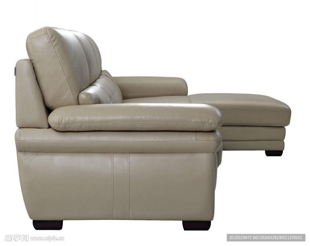 现代简约真皮躺卧沙发