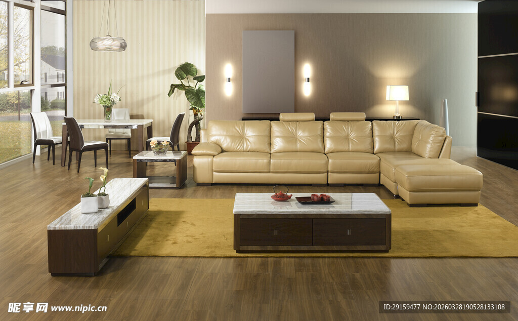 现代简约风格客厅布置