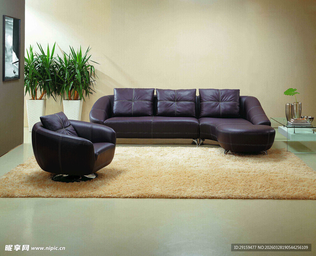 现代风格客厅沙发组合