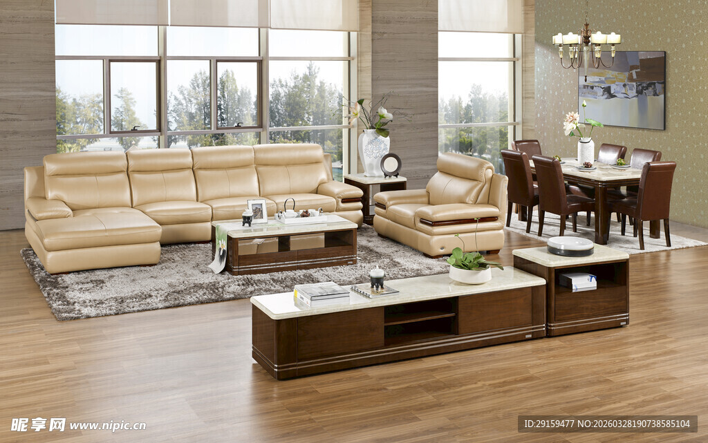 现代风格客厅家具展示