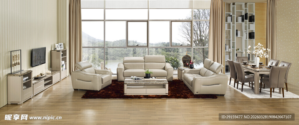 现代简约风格客厅展示