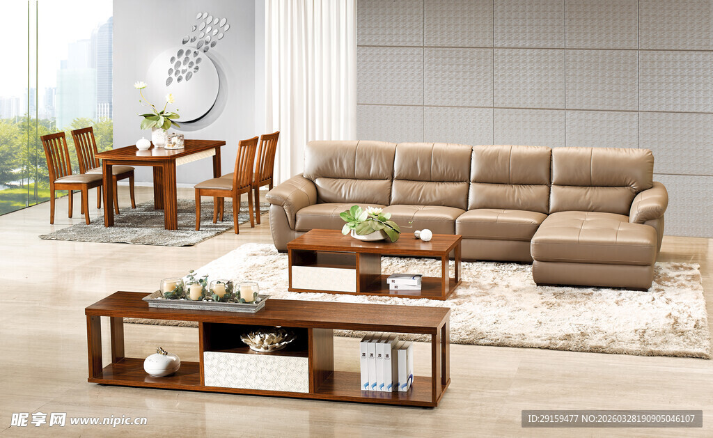 现代简约风格客厅家具组合