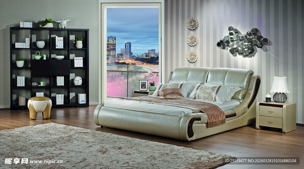 现代简约风格卧室场景