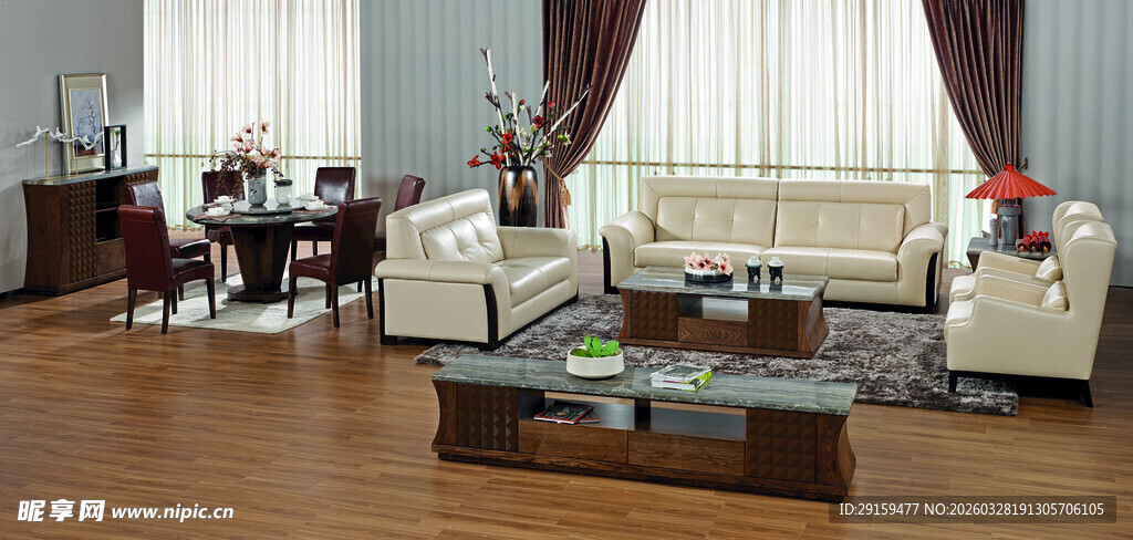 现代风格客厅家具展示