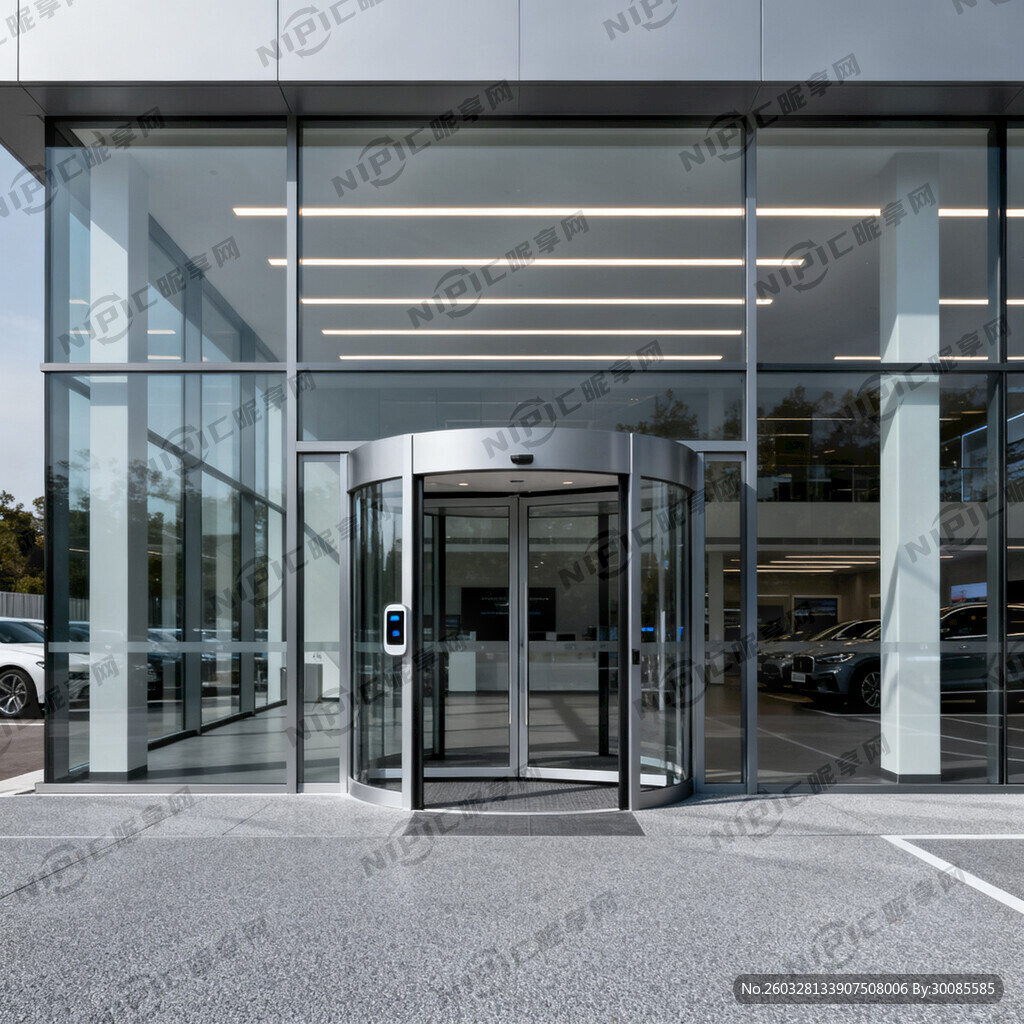 汽车4S店的外观正面图 