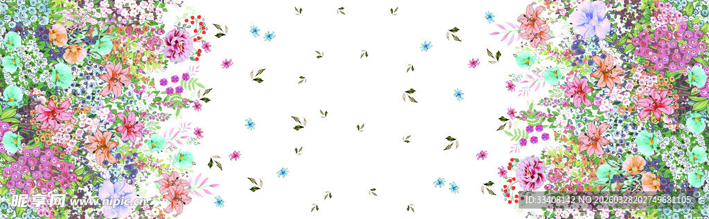 定位 花朵 印花