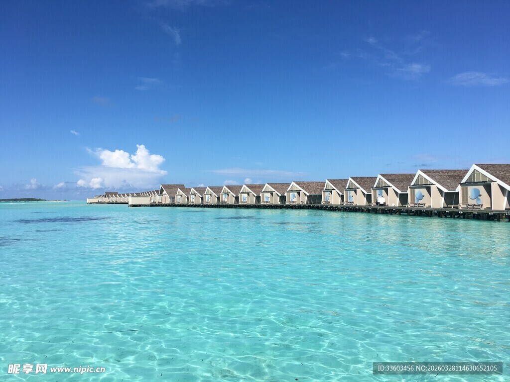 马尔代夫海上度假屋美景