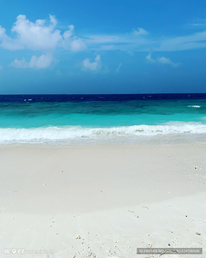 美丽海滨沙滩风景图