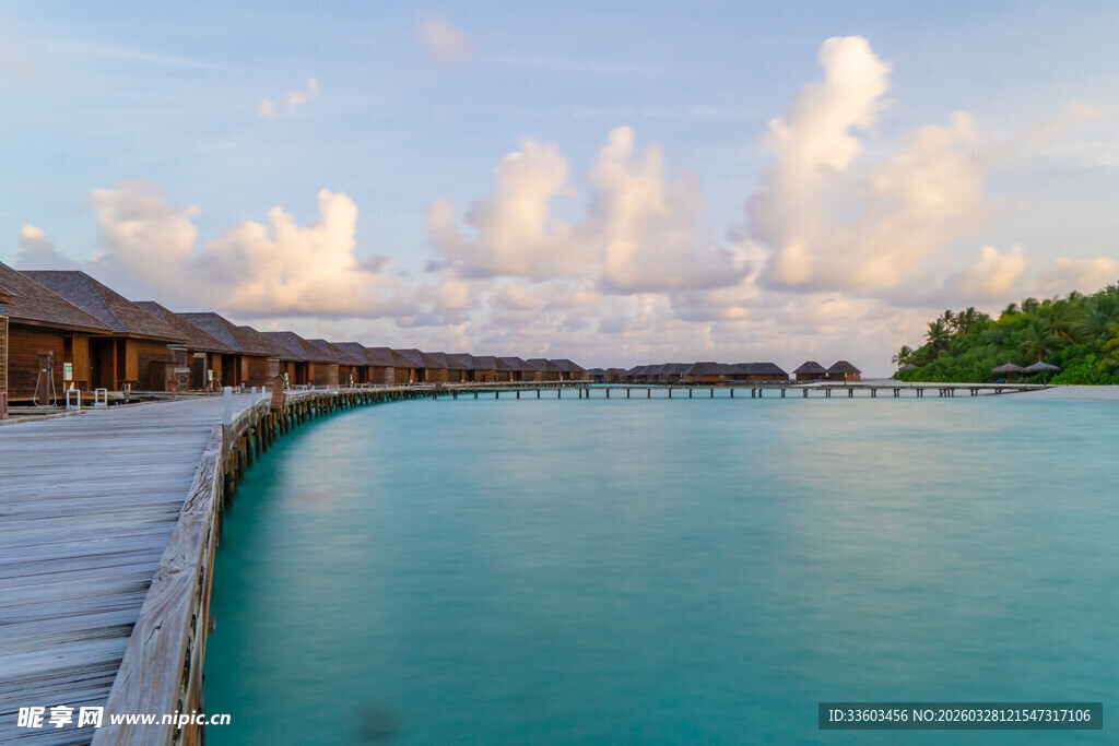 马尔代夫水上度假屋美景