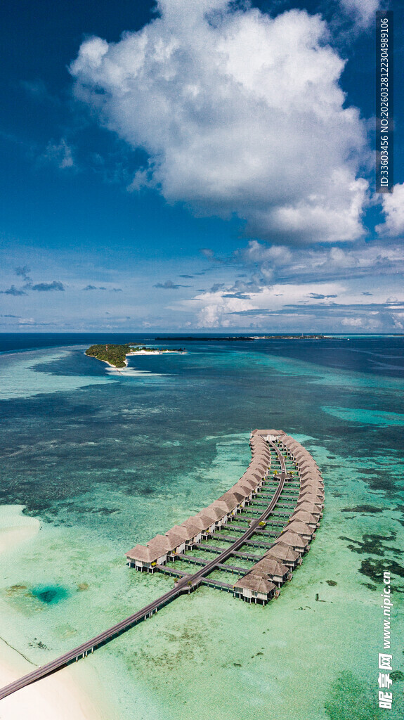 马尔代夫水上度假屋美景