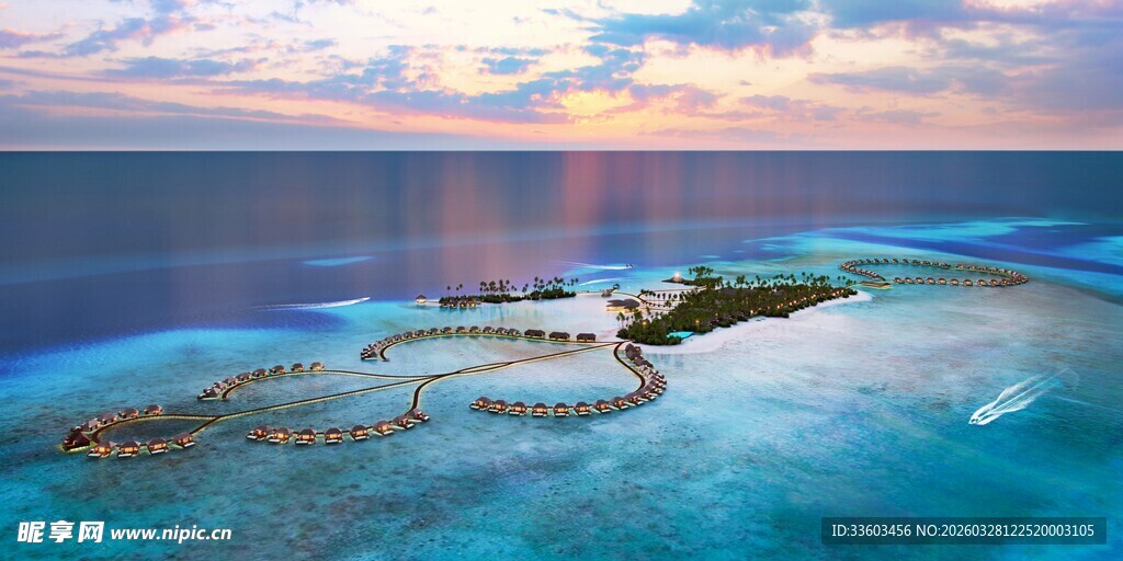 梦幻海岛海景风光