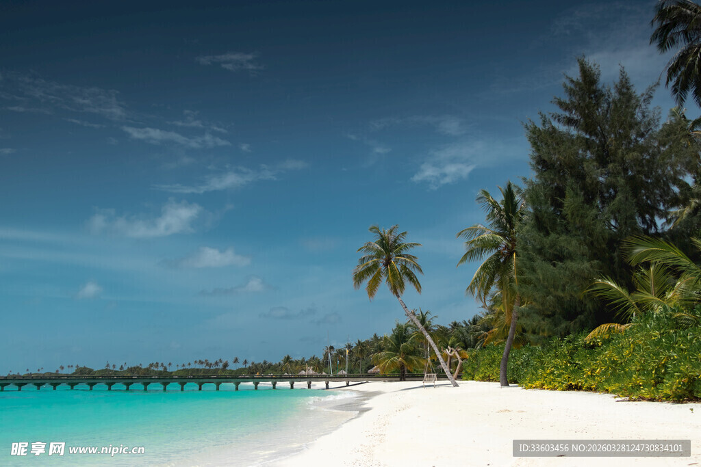 美丽热带海滩风光