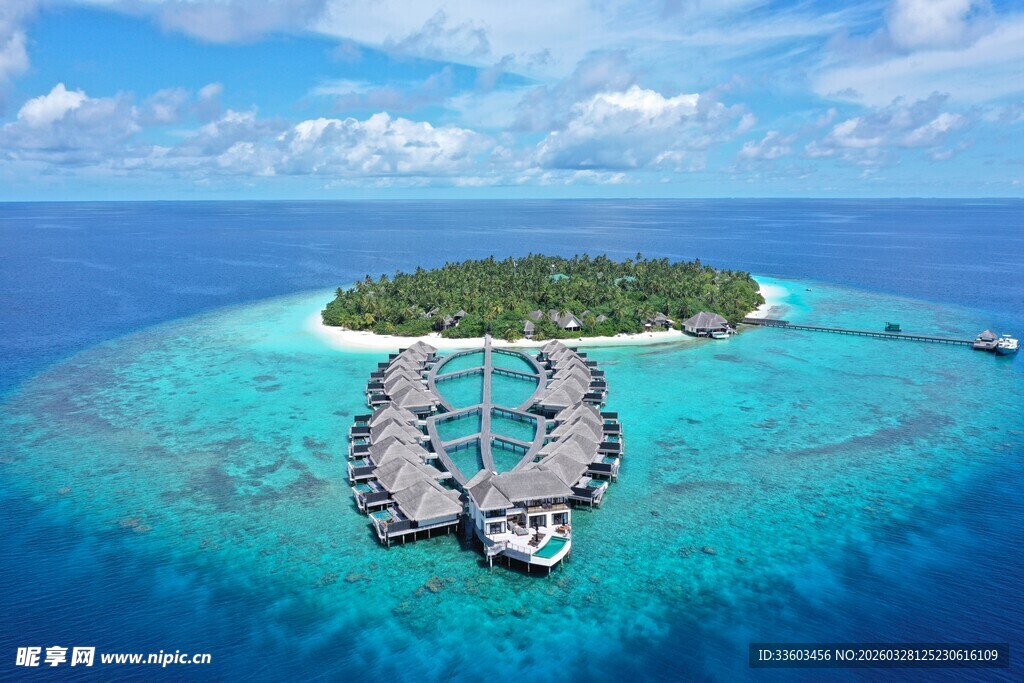 马尔代夫海上度假屋美景