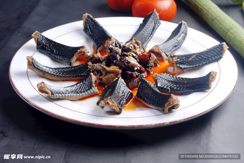 鳝鱼摆盘