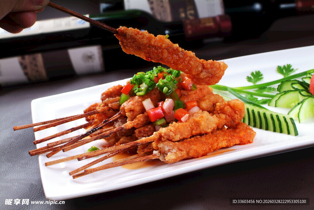 美味香酥烤肉串