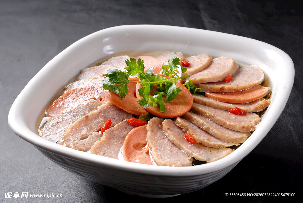 美味卤味猪肚切片摆盘