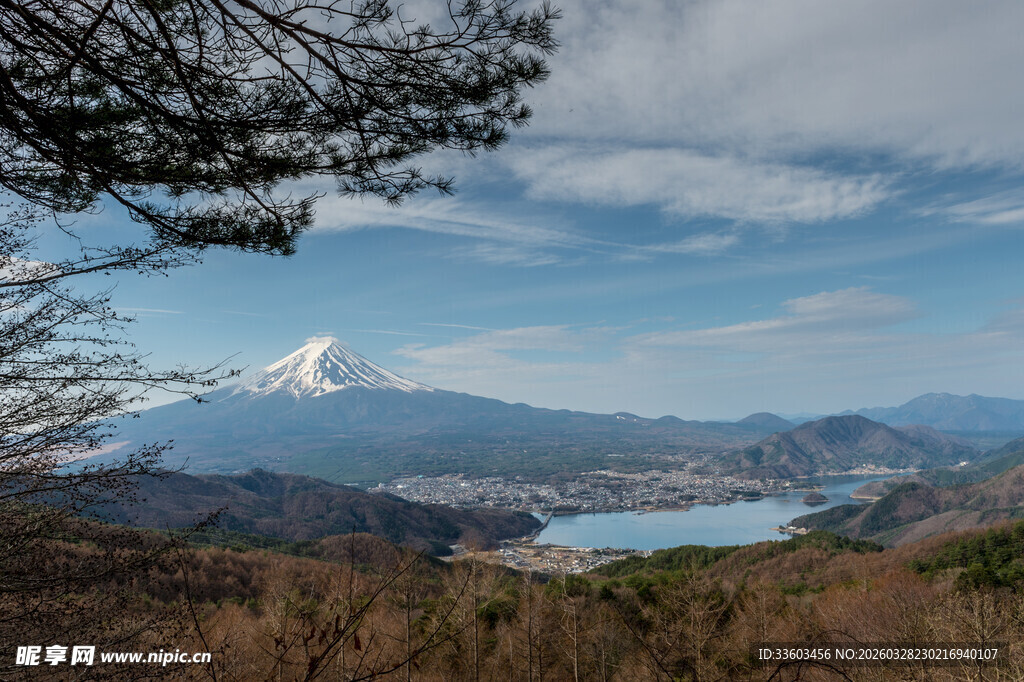 富士山美景远眺