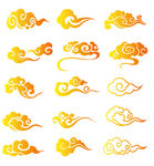 中式传统金色祥云