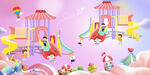 梦幻儿童游乐场景