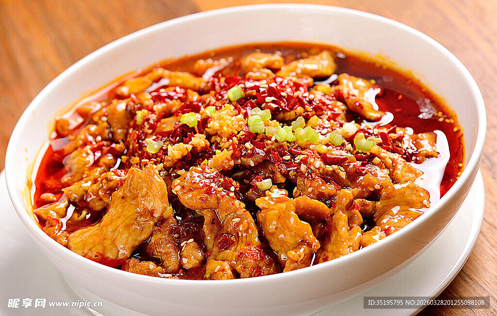 香辣诱人的水煮肉片