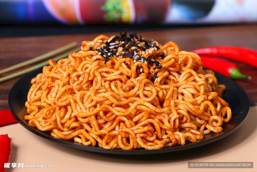 美味韩式火鸡面诱人呈现