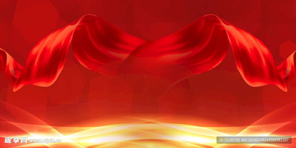 红色背景
