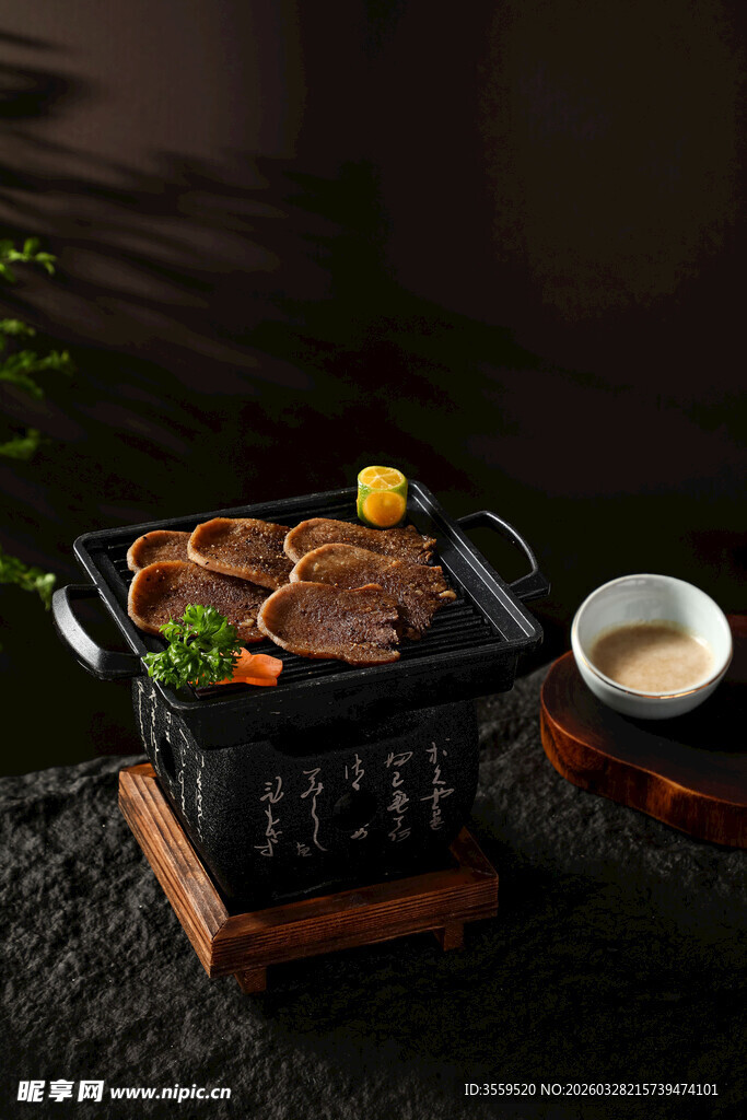 韩式烤肉场景诱人美食
