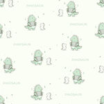 卡通幽灵图案无缝背景儿童内裤