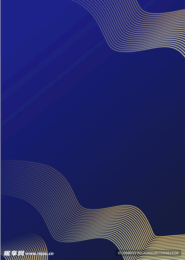 蓝紫渐变波浪背景图