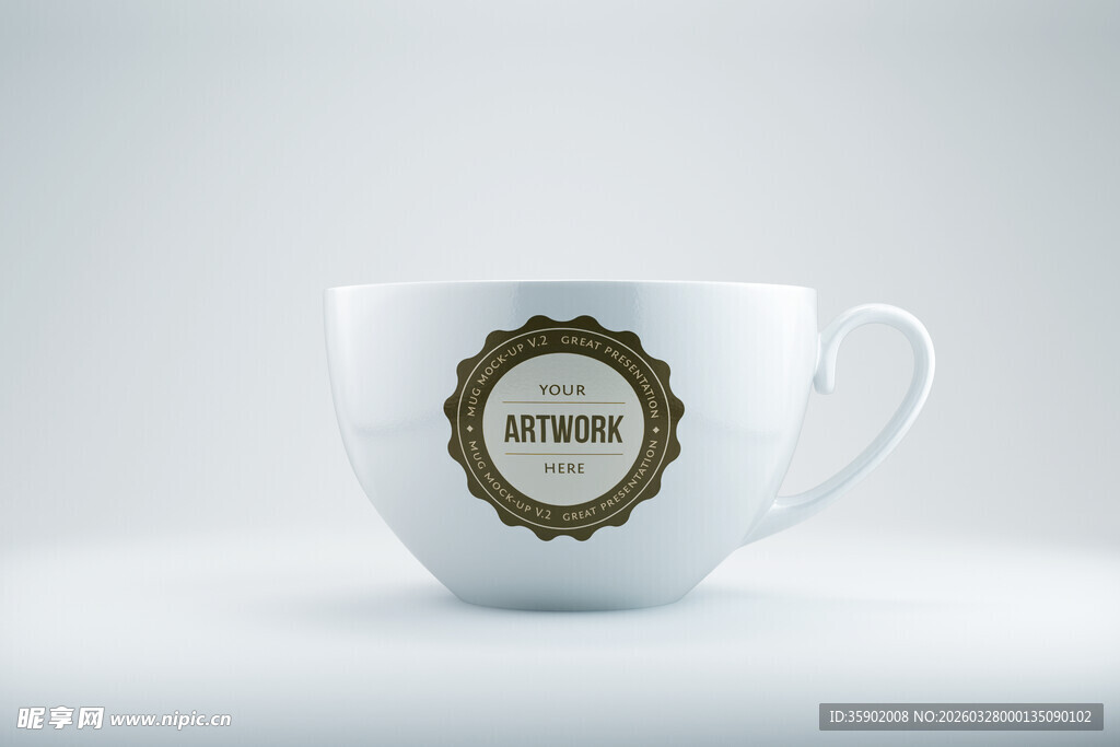 白色咖啡杯上的复古标志