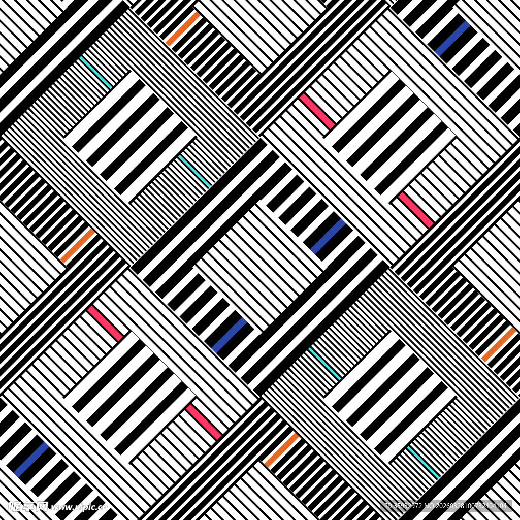 几何条纹图案设计