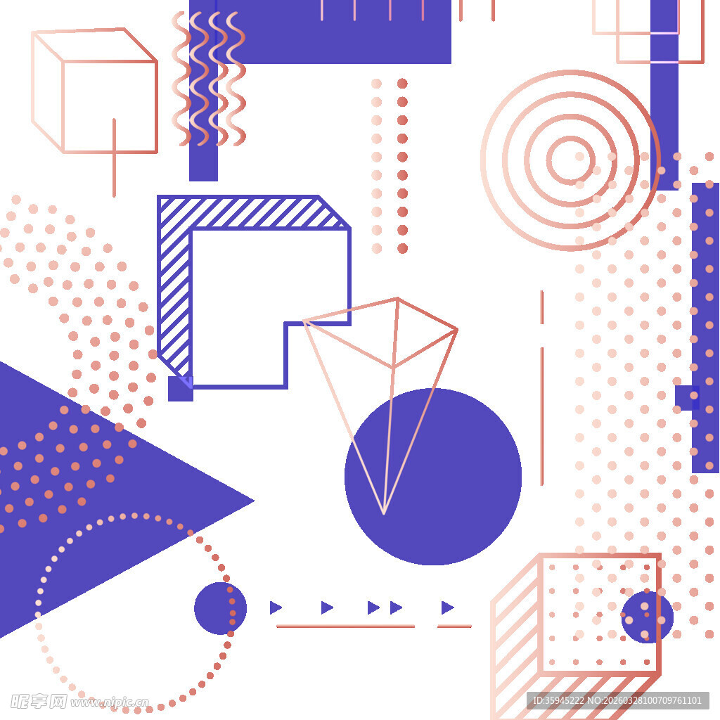 几何抽象艺术图案设计