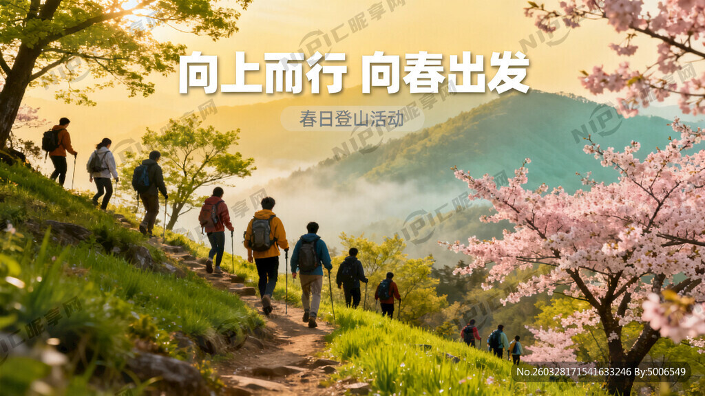 主题内容:向上而行  向春出发