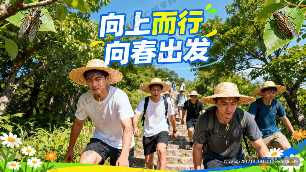 主题内容:向上而行  向春出发