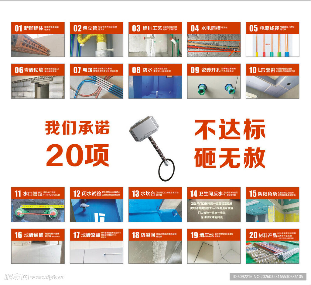 20项不达标砸无赦