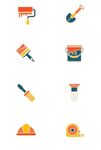 多样装修工具图标集